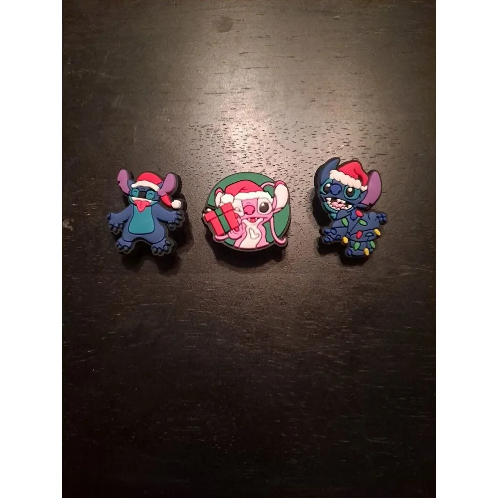 Lot Of‎ 3 Disney Stitch Themed Croc Charm Jibz Ohana Holidays